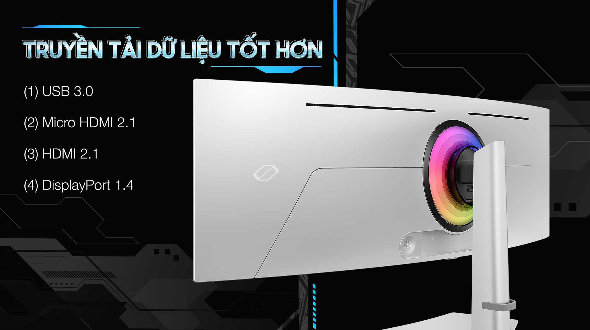 Màn hình Gaming Samsung Odyssey G9 G93SC LS49CG934SEXXV 49 inch 5K/OLED/240Hz/0.03ms/HDMI/DisplayPort