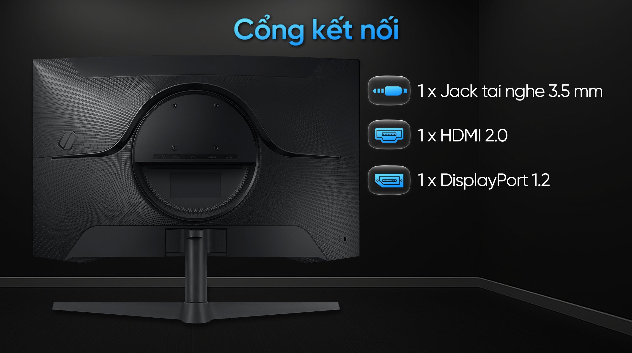 Màn hình Gaming Samsung Odyssey G5 G55C LS27CG552EEXXV 27 inch 2K/VA/165Hz/1ms/HDMI/DisplayPort