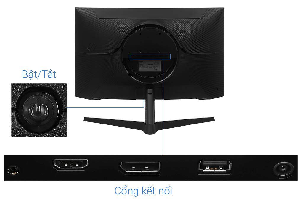 Màn hình Gaming Samsung Odyssey G5 G55C LS27CG552EEXXV 27 inch 2K/VA/165Hz/1ms/HDMI/DisplayPort Màu Đen
