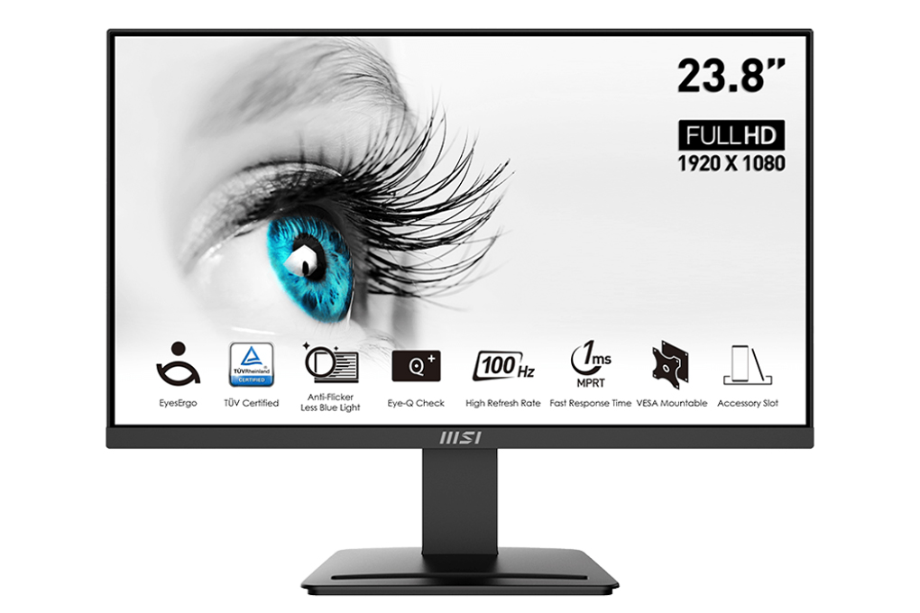 Màn hình MSI PRO MP2412 23.8 inch FHD/VA/100Hz/1ms/HDMI Màu Đen