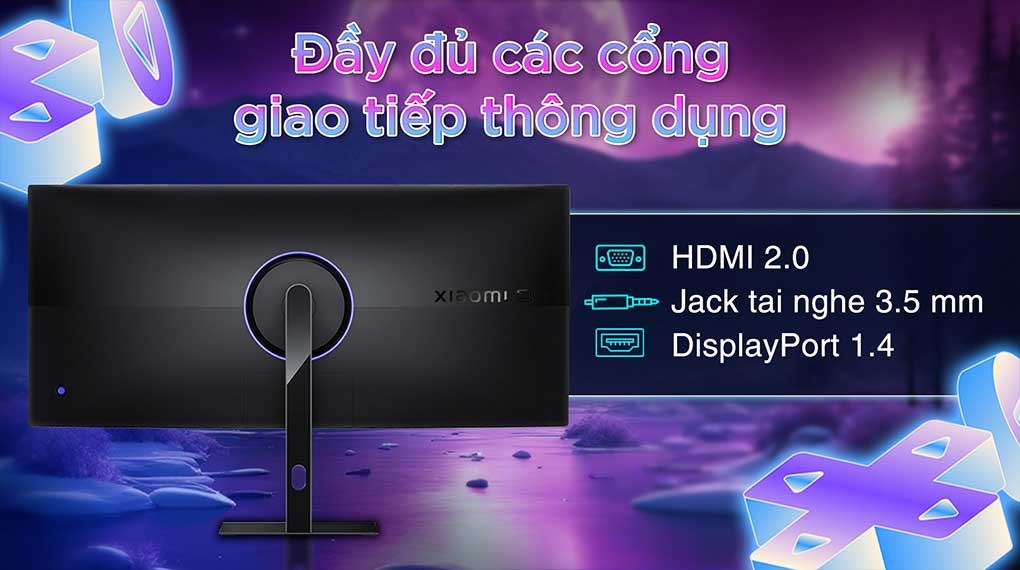 Màn hình Gaming Xiaomi G34WQi 34 inch 3K/VA/180Hz/1ms/DisplayPort