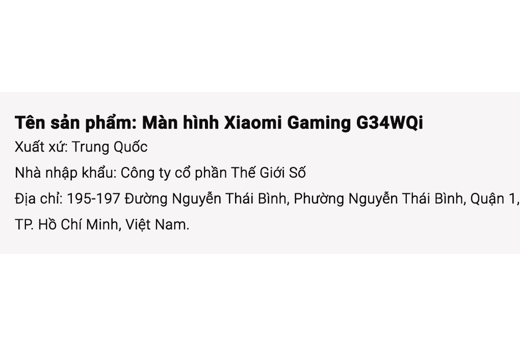 Màn hình Gaming Xiaomi G34WQi 34 inch 3K/VA/180Hz/1ms/DisplayPort - 5