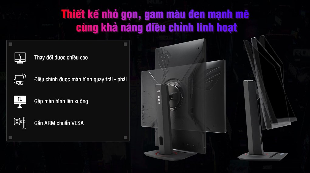 Màn hình Gaming Asus ROG Strix XG27ACS 27 inch 2K/IPS/180Hz/1ms