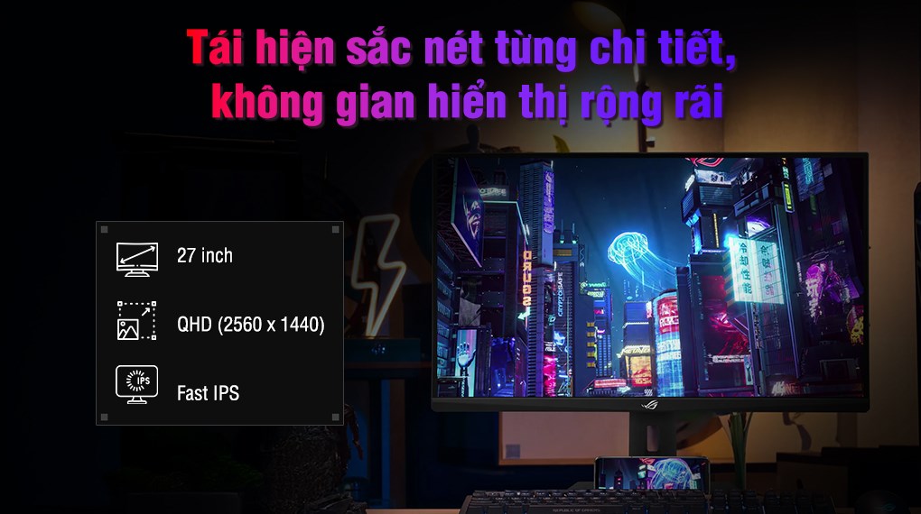 Màn hình Gaming Asus ROG Strix XG27ACS 27 inch 2K/IPS/180Hz/1ms