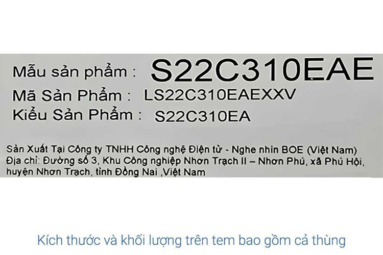 Màn hình Samsung S3 S31C LS22C310EAEXXV 22 inch FHD/IPS/75Hz/5ms