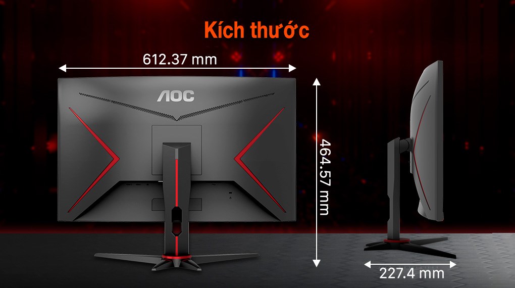 Màn hình AOC Gaming C27G2ZE/74 27 inch FHD/VA/240Hz/0.5ms/HDMI