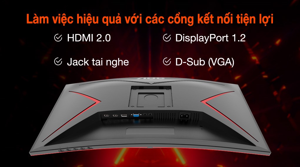Màn hình AOC Gaming C27G2ZE/74 27 inch FHD/VA/240Hz/0.5ms/HDMI