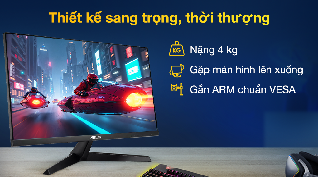 Màn hình Asus VY249HF-R 23.8 inch FHD/IPS/100Hz/1ms/HDMI