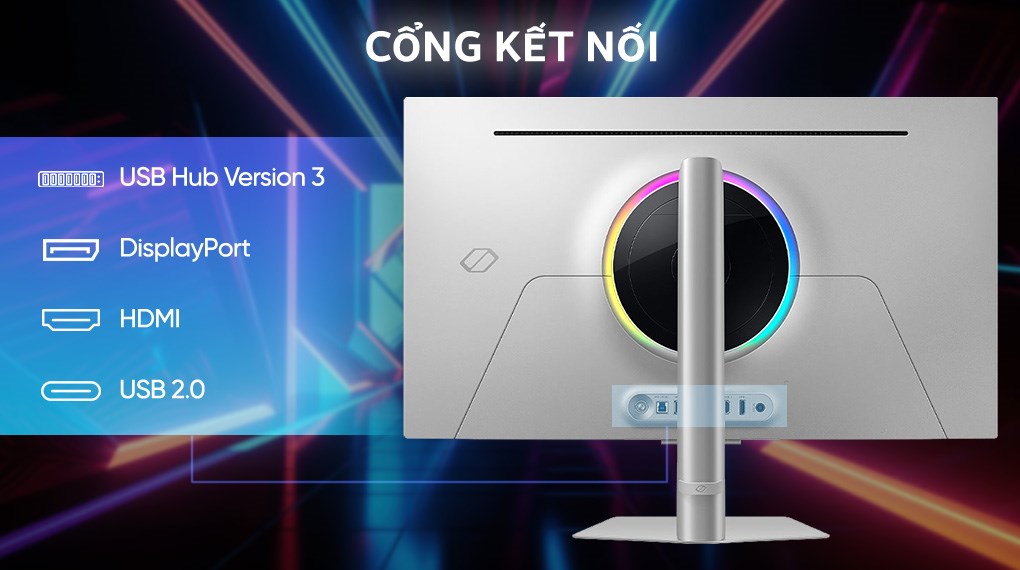 Màn hình Samsung Gaming Odyssey OLED G8 G80SD LS32DG802SEXXV 32 inch/4K/OLED/240Hz/0.03ms