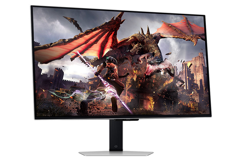 Màn hình Samsung Gaming Odyssey OLED G8 G80SD LS32DG802SEXXV 32 inch/4K/OLED/240Hz/0.03ms Màu Bạc