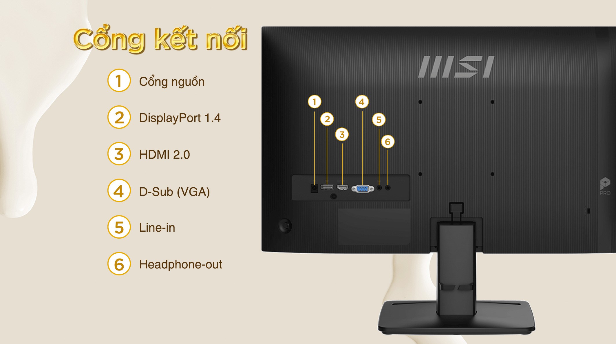 Màn hình MSI PRO MP251 E2 24.5 inch FHD/IPS/120Hz/1ms