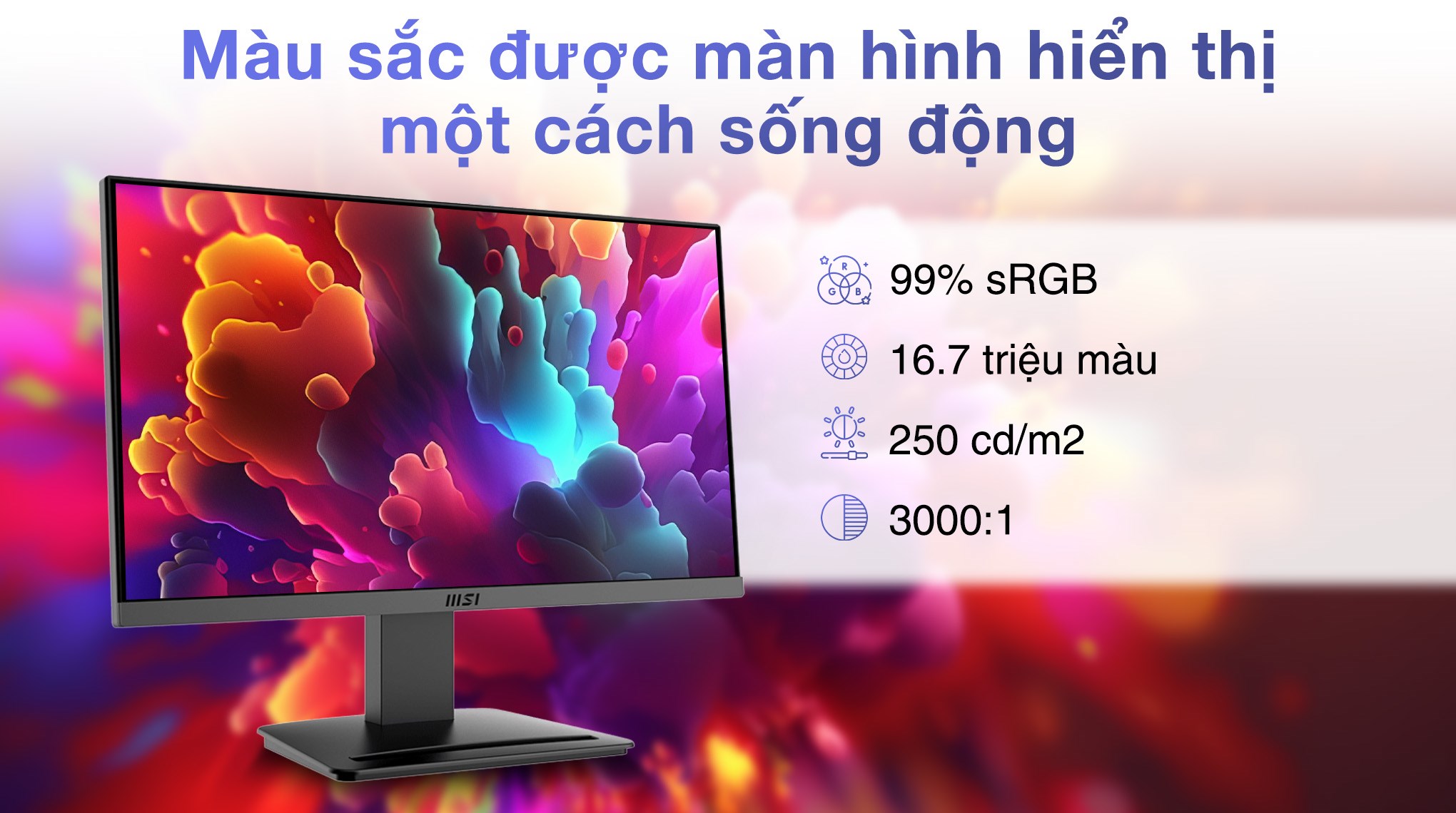 Màn hình MSI PRO MP223 E2 21.45 inch FHD/VA/100Hz/1ms