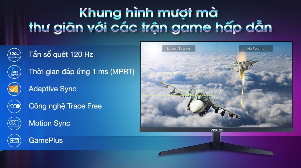 Màn hình Asus VY249HGR 23.8 inch FHD/IPS/120Hz/1ms
