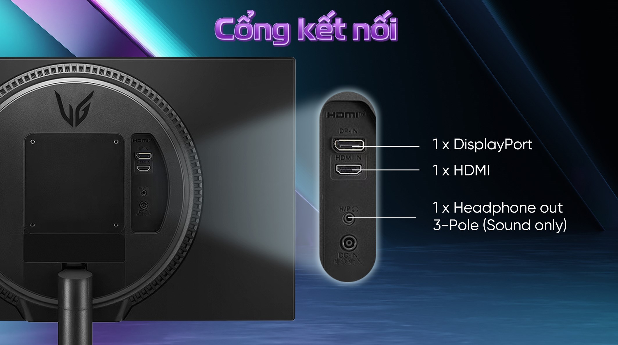 Màn hình Gaming LG UltraGear 24GS60F-B.ATV 23.8 inch FHD/IPS/180Hz/1ms