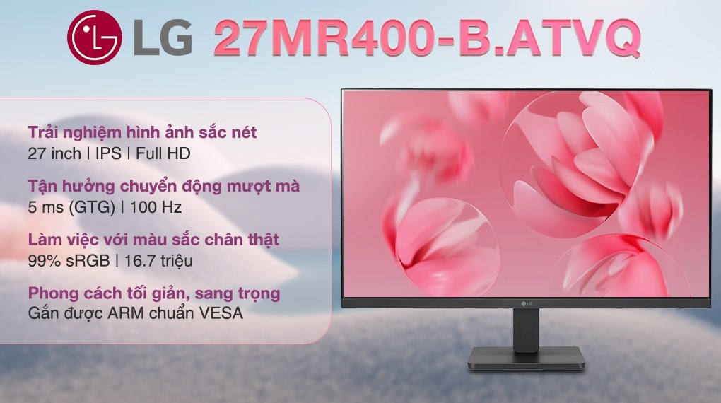 Màn hình LG 27MR400-B.ATVQ 27 inch FHD/IPS/100Hz/5ms
