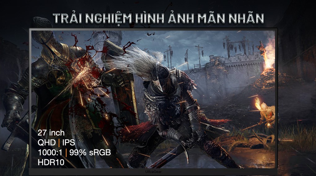 Màn hình Gaming LG UltraGear 27GS75Q-B.ATV 27 inch 2K/IPS/200Hz/1ms