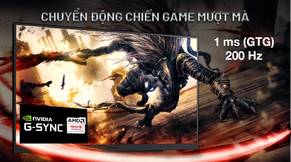 Màn hình Gaming LG UltraGear 27GS75Q-B.ATV 27 inch 2K/IPS/200Hz/1ms