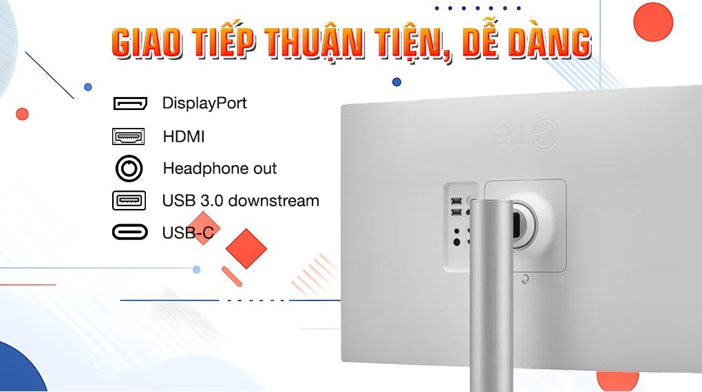 Màn hình LG 27UP850N-W.ATV 27 inch 4K/IPS/60Hz/5ms