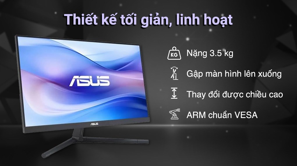 Màn hình Asus VU249CFE-B 23.8 inch FHD/IPS/100Hz/1ms