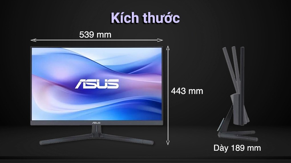 Màn hình Asus VU249CFE-B 23.8 inch FHD/IPS/100Hz/1ms