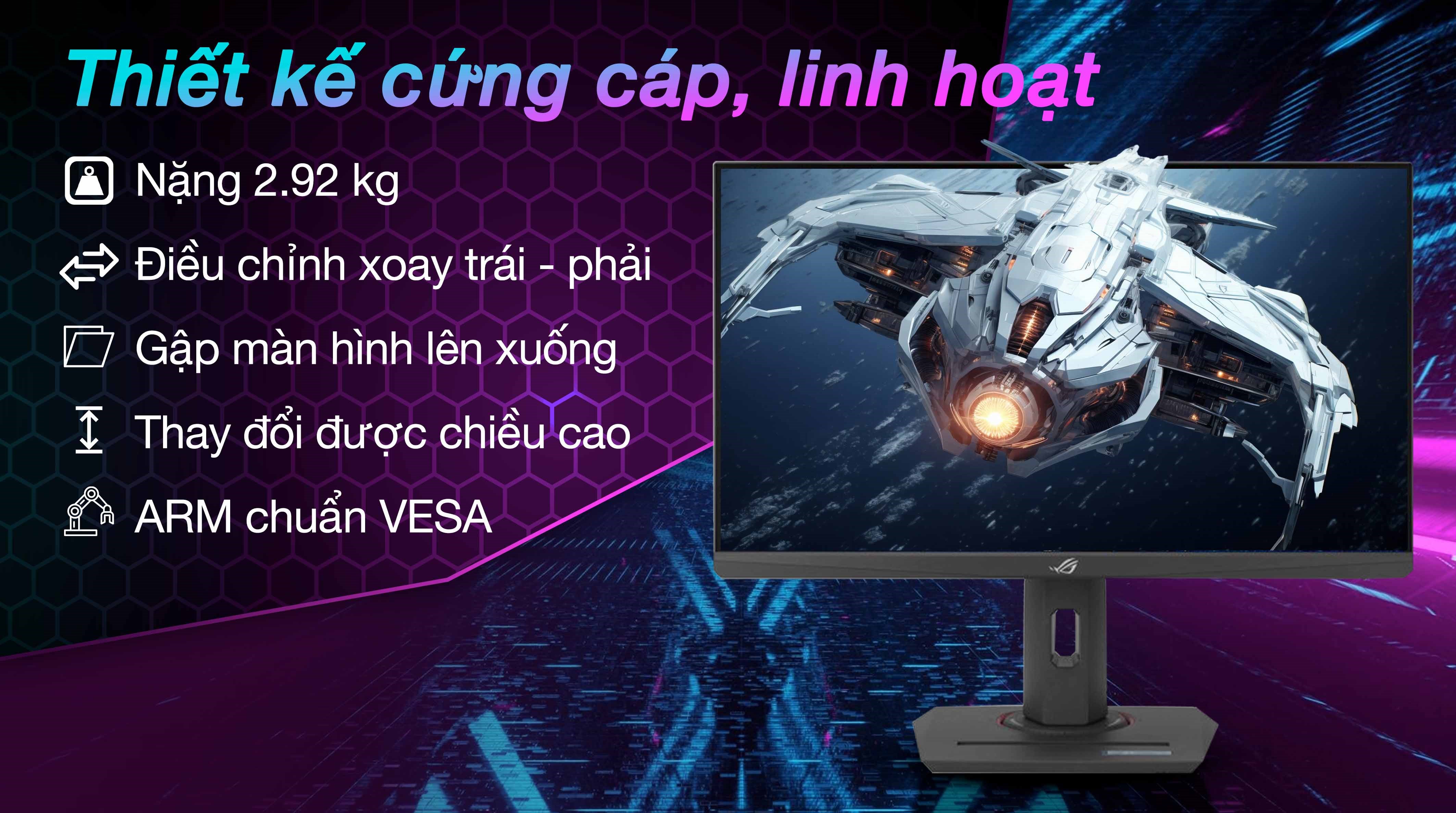 Màn hình Gaming Asus XG259QNS 24.5 inch FHD/IPS/380Hz/1ms