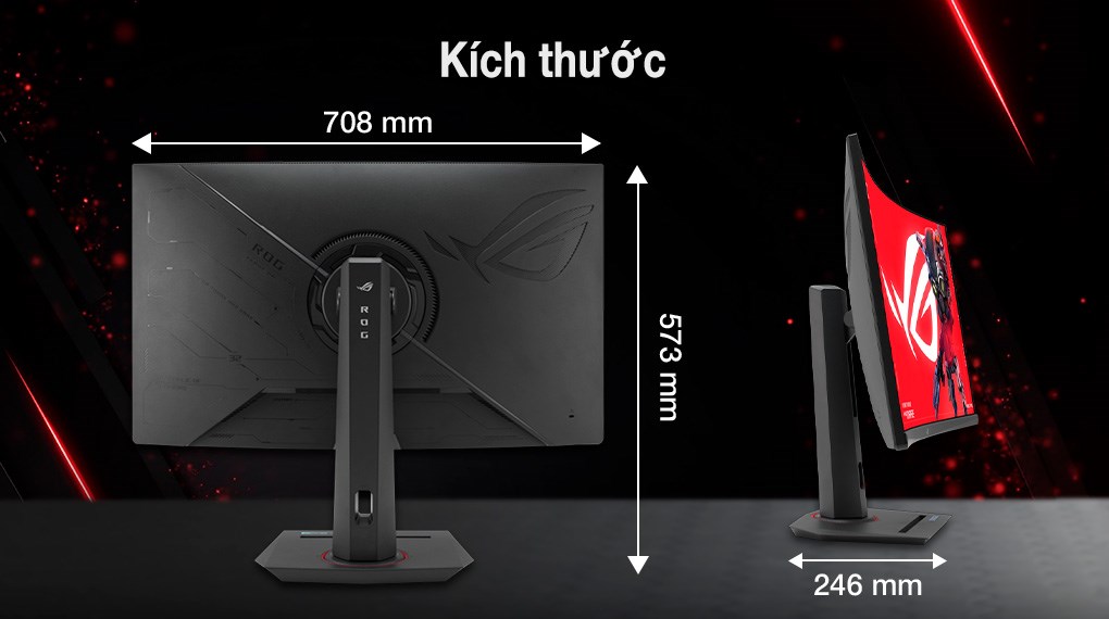 Màn hình Gaming Asus XG32WCS 31.5 inch 2K/Fast VA/180Hz/1ms