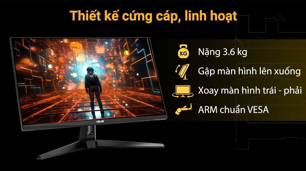 Màn hình Gaming Asus VG27AQ3A 27 inch 2K/IPS/180Hz/1ms