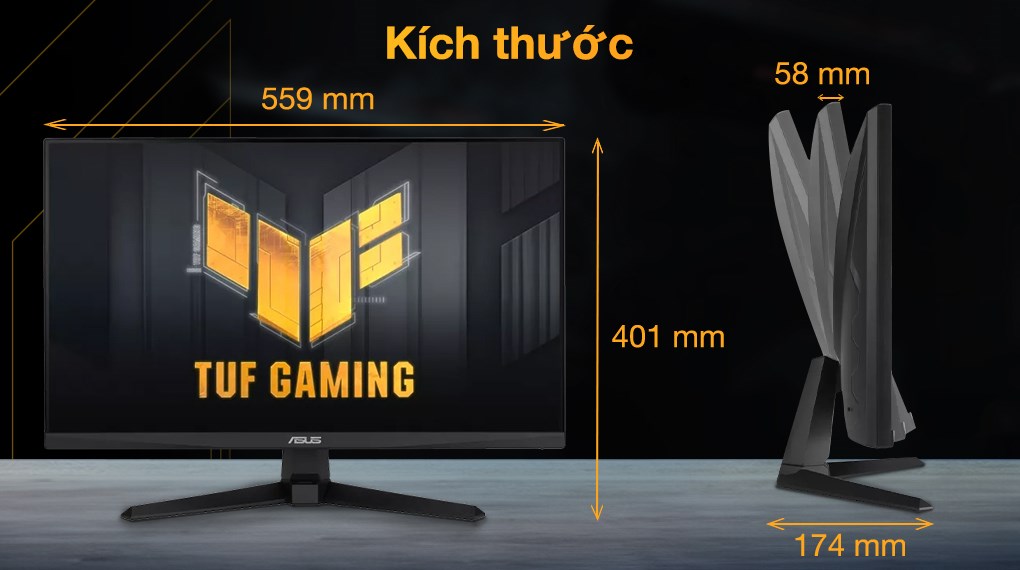 Màn hình Gaming Asus TUF VG259Q3A 24.5 inch FHD/IPS/180Hz/1ms