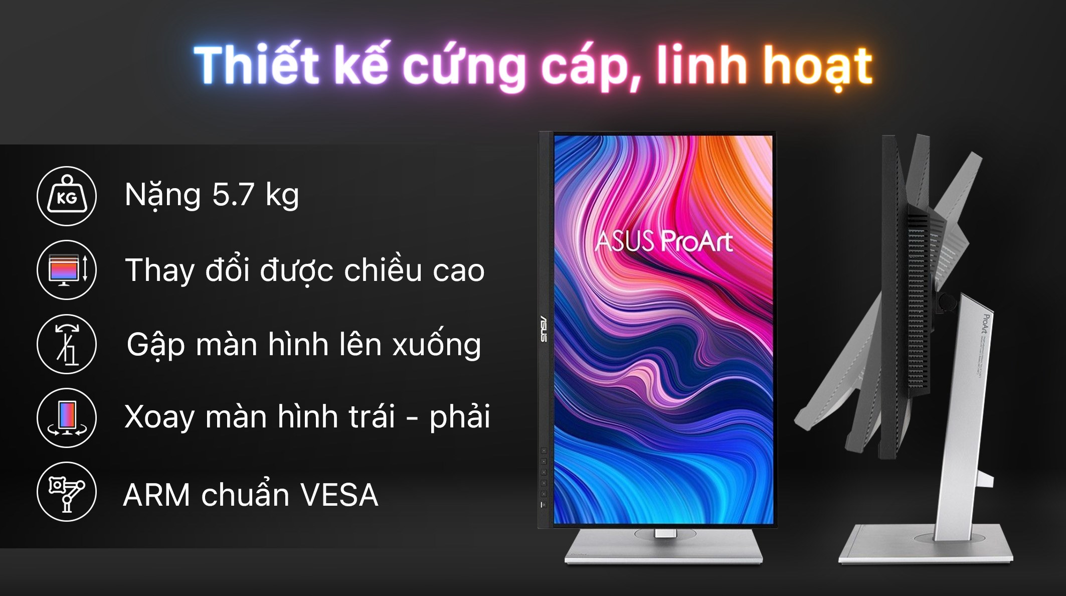 Màn hình Asus ProArt PA279CV 27 inch 4K/IPS/60Hz/5ms