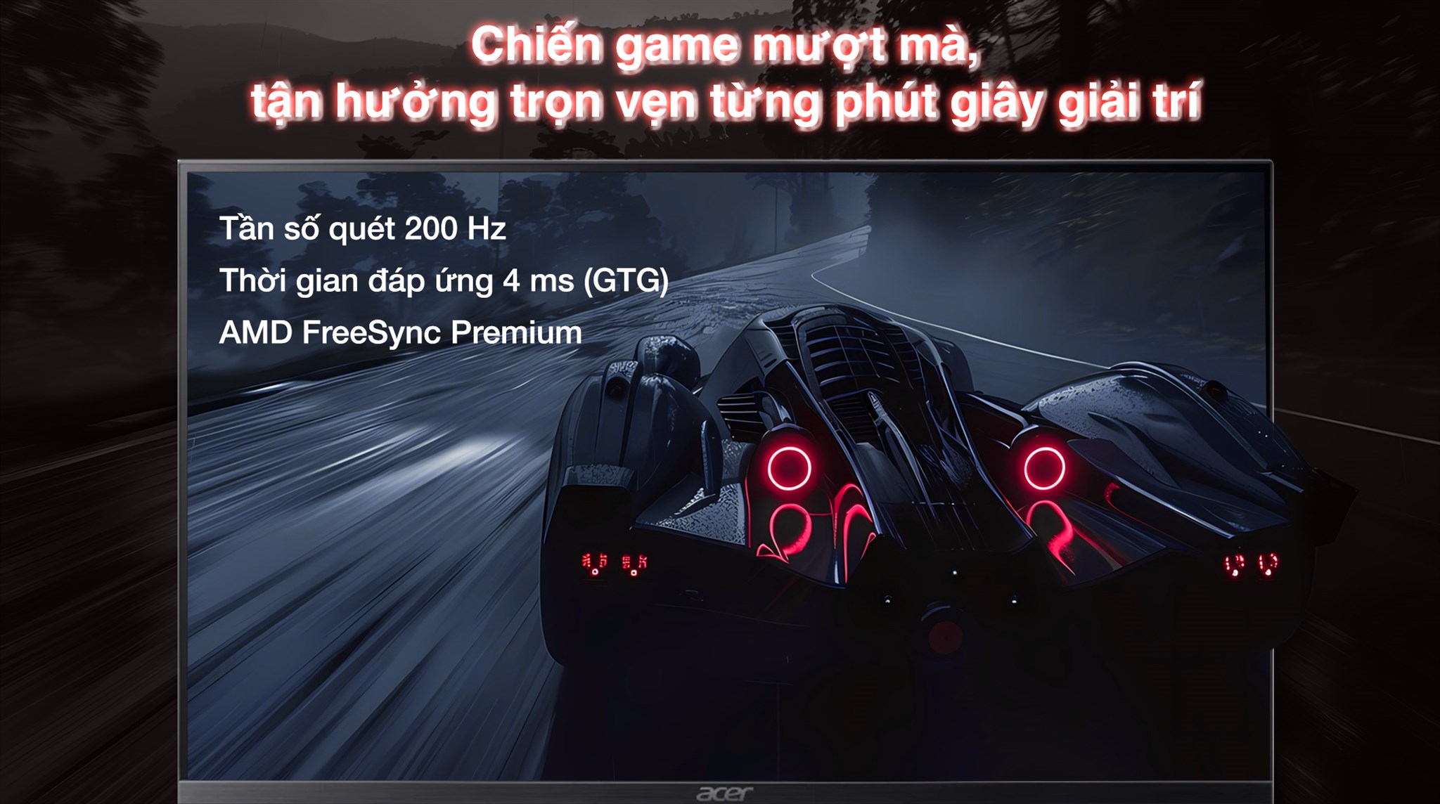 Màn hình Gaming Acer Nitro KG240Y X1 23.8 inch FHD/IPS/200Hz/4ms