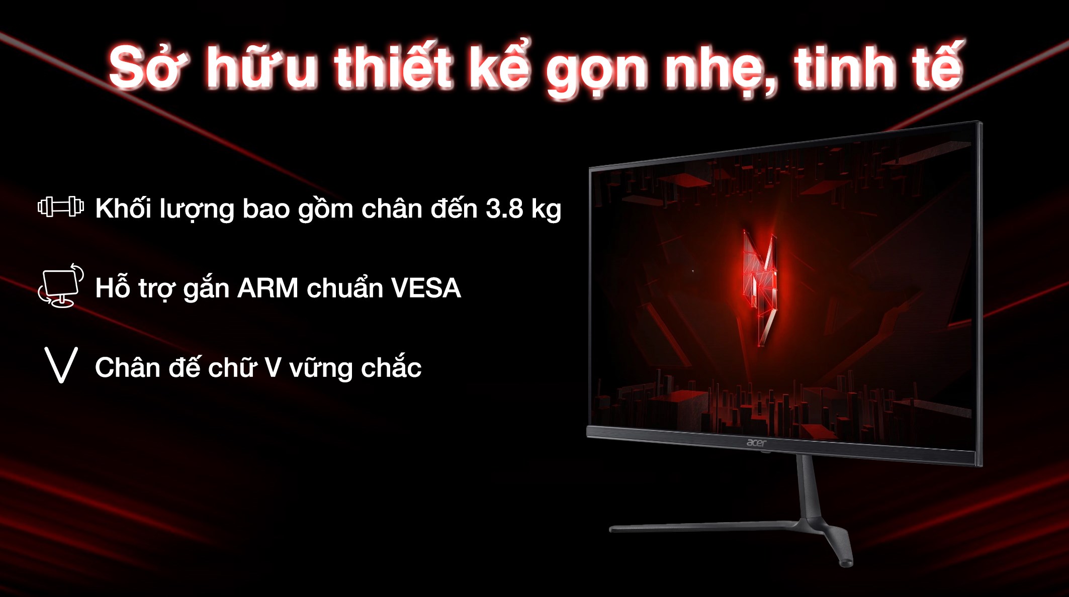 Màn hình Gaming Acer Nitro KG270 X1 27 inch FHD/IPS/200Hz/4ms