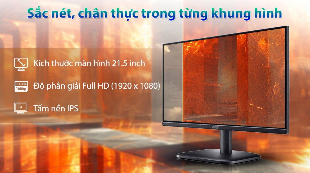 Màn hình Acer EK221Q E3 21.5 inch FHD/IPS/100Hz/5ms
