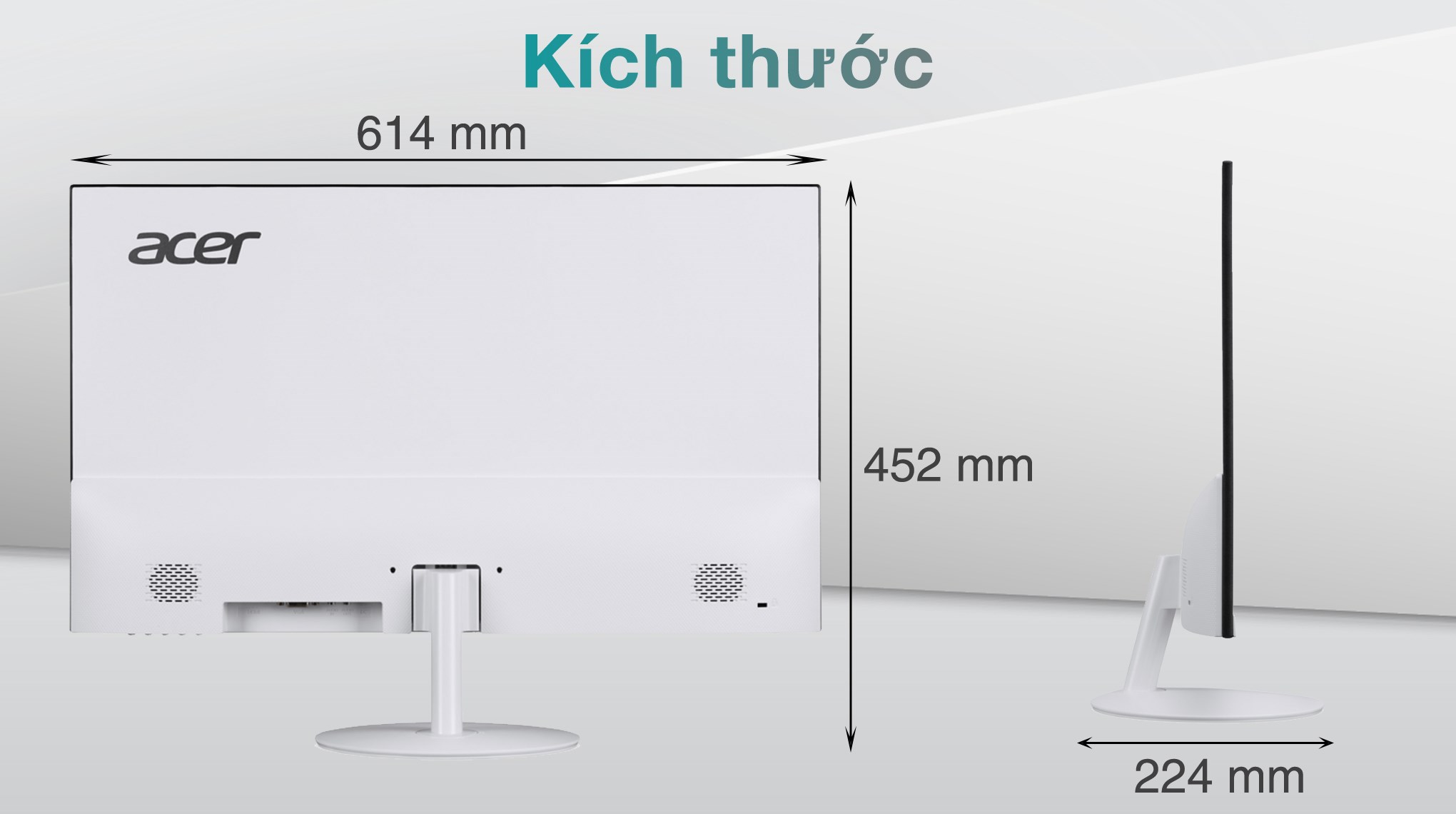 Màn hình Acer SA272U E 27 inch 2K/IPS/100Hz/4ms/Trắng