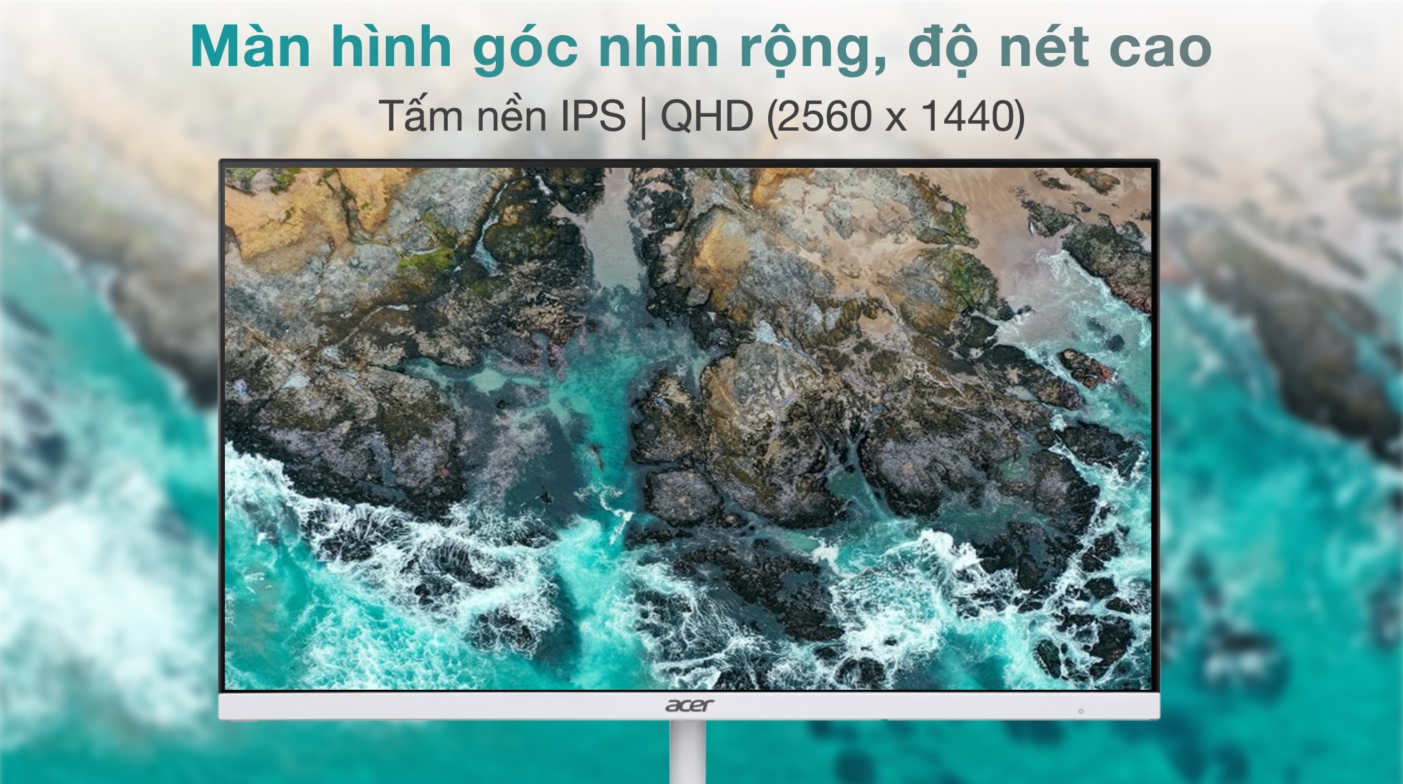 Màn hình Acer SA272U E 27 inch 2K/IPS/100Hz/4ms/Trắng