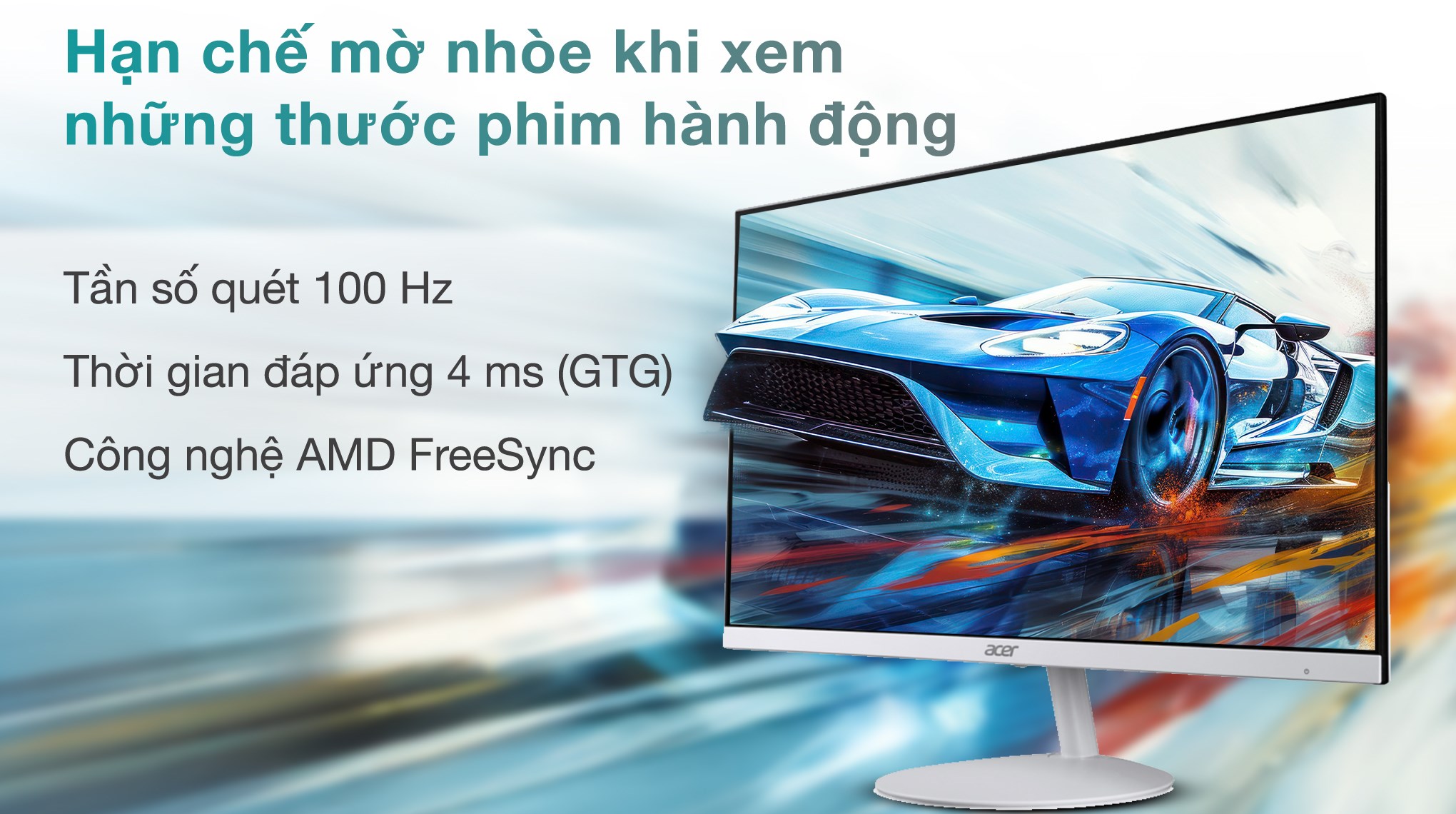 Màn hình Acer SA272U E 27 inch 2K/IPS/100Hz/4ms/Trắng