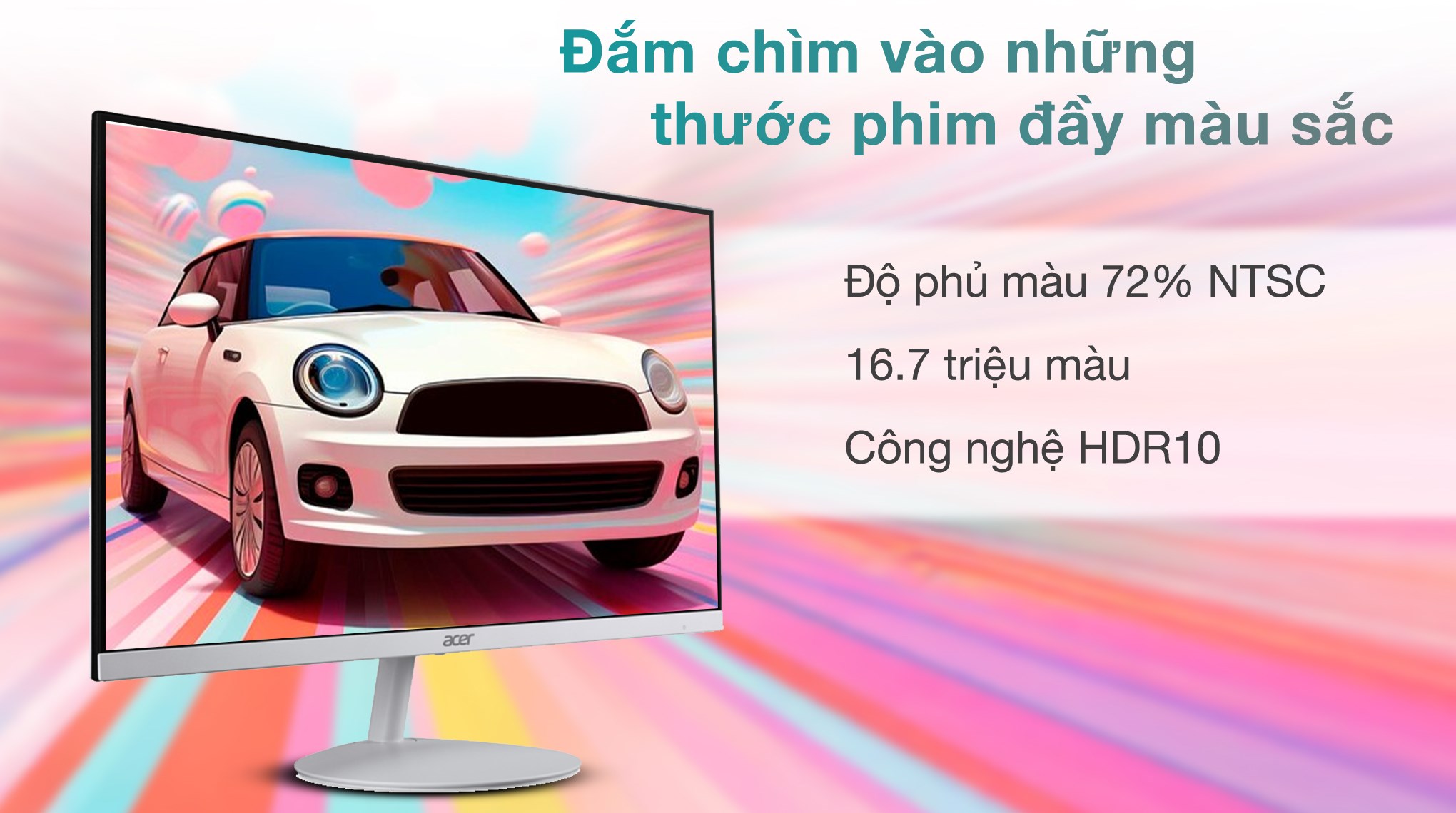 Màn hình Acer SA272U E 27 inch 2K/IPS/100Hz/4ms/Trắng