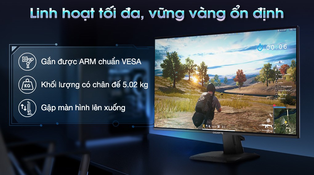 Màn hình Gaming GIGABYTE GS27FA 27 inch FHD/IPS/180Hz/1ms