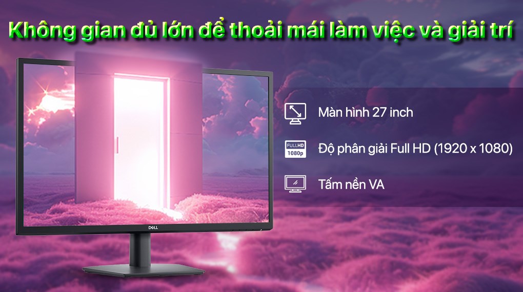 Màn hình Dell E2725H 27 inch FHD/VA/60Hz/5ms