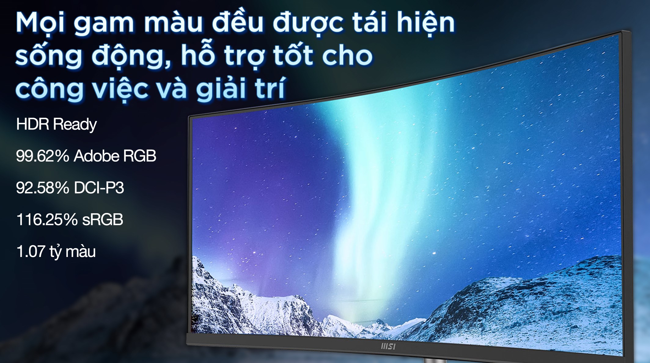 Màn hình MSI PRO MP341CQ 34 inch 3K/VA/100Hz/4ms