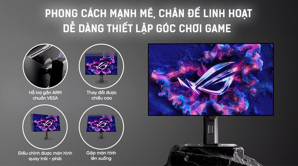 Màn hình Gaming Asus ROG Strix XG27AQDMG 26.5 inch 2K/WOLED/240Hz/0.03ms