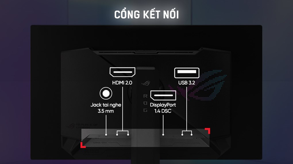 Màn hình Gaming Asus ROG Strix XG27AQDMG 26.5 inch 2K/WOLED/240Hz/0.03ms