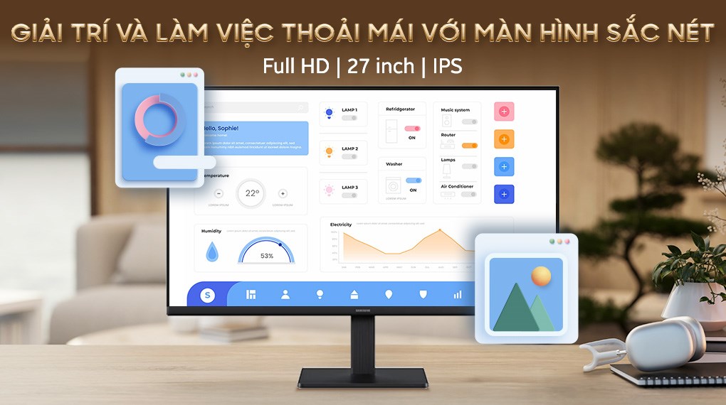 Màn hình Samsung S3 S30GD LS27D300GAEXXV 27 inch FHD/IPS/100Hz/5ms