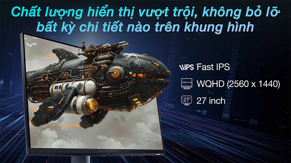 Màn hình Gaming Dell Alienware AW2725DM 27 inch 2K/Fast IPS/180Hz/1ms