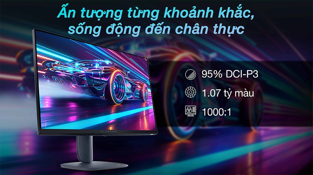 Màn hình Gaming Dell Alienware AW2725DM 27 inch 2K/Fast IPS/180Hz/1ms