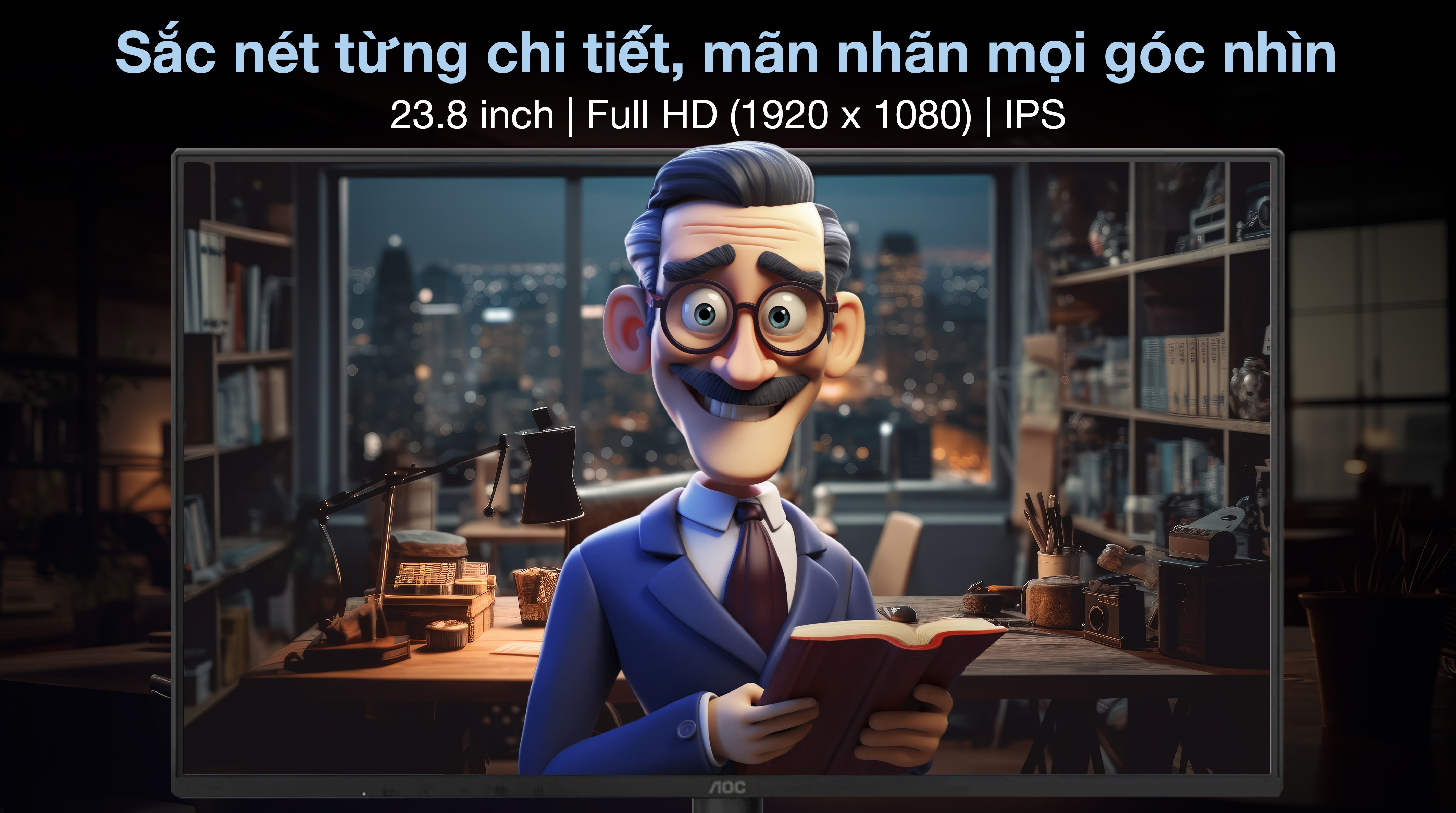 Màn hình AOC 24B36X/71 23.8 inch FHD/IPS/144Hz/0.5ms