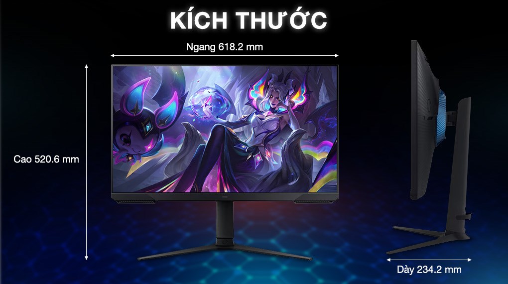 Màn hình Gaming Samsung Odyssey G3 LS27DG302EEXXV 27 inch Full HD/VA/180Hz/1ms