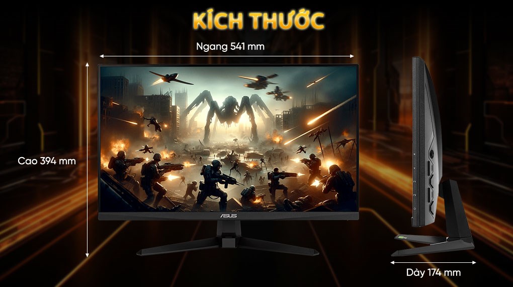 Màn hình Gaming Asus TUF VG249QM5A 23.8 inch FHD/IPS/240Hz/0.3ms