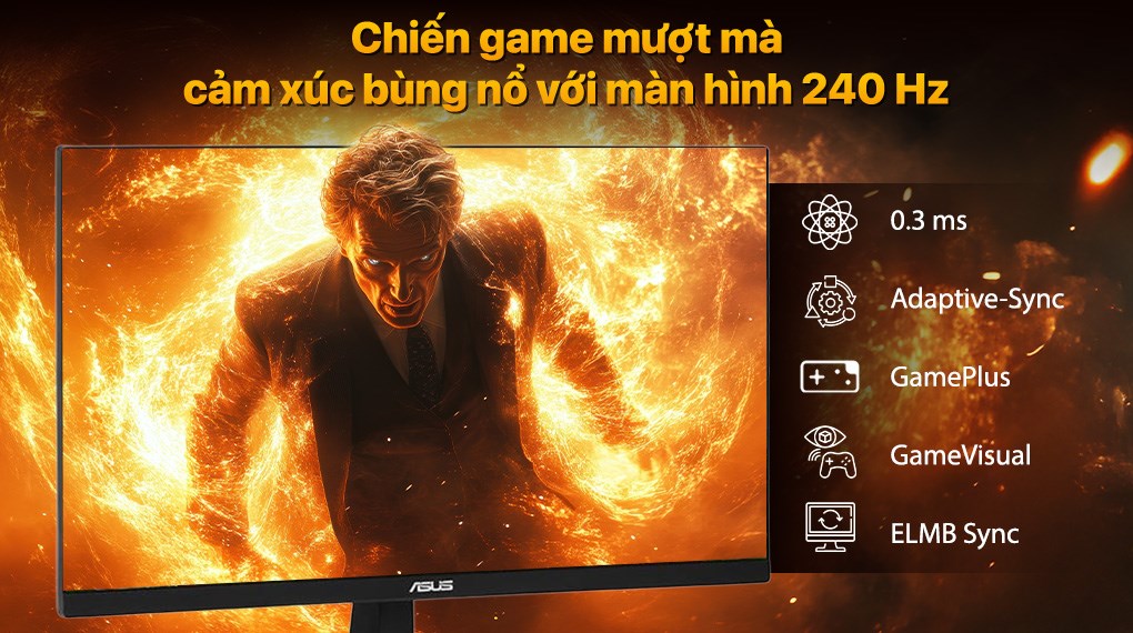 Màn hình Gaming Asus TUF VG279QM5A 27 inch FHD/IPS/240Hz/0.3ms