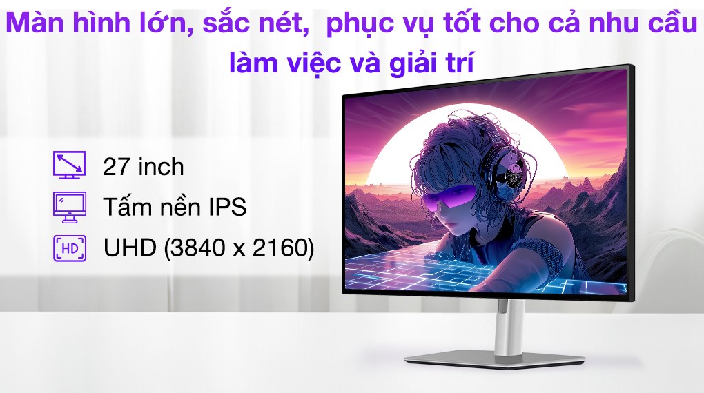 Màn hình Dell UltraSharp U2725QE (27 inch 4K, IPS, 120Hz, 5ms)