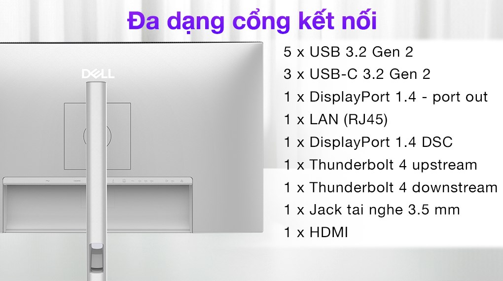 Màn hình Dell UltraSharp U2725QE (27 inch 4K, IPS, 120Hz, 5ms)
